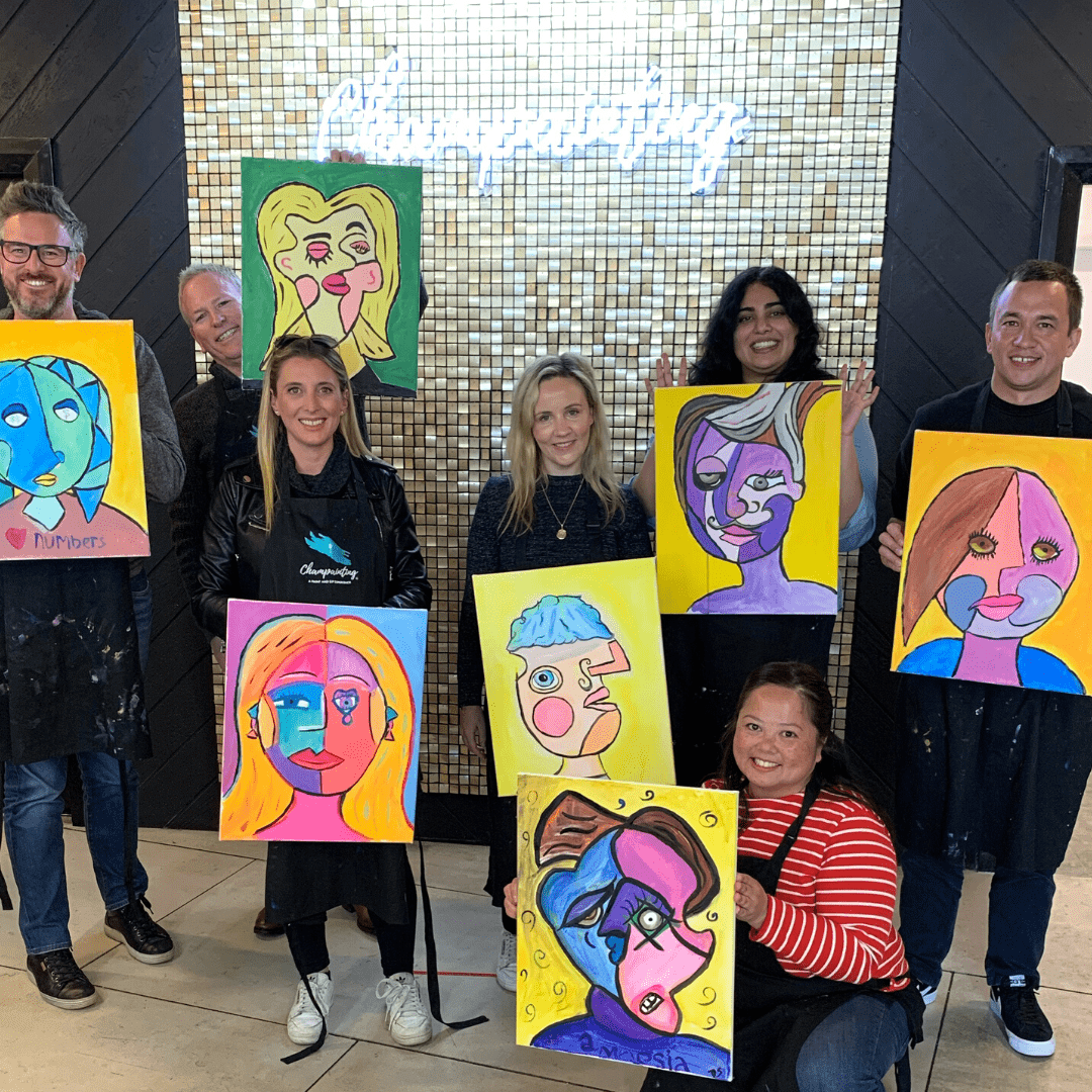 Paint and Sip Team Building Events